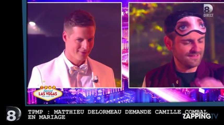TPMP Matthieu Delormeau demande Camille Combal en mariage (vidéo)